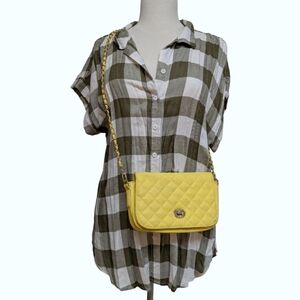Yellow Quilted Crossbody Bag - Marc B. Knightsbridge